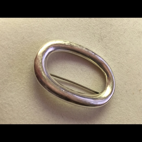 Two sterling silver geometric retro brooches - Picture 7 of 8